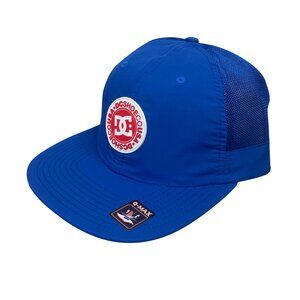 DC Hat Harsh Baseball Cap Blue Red Logo New With Tags